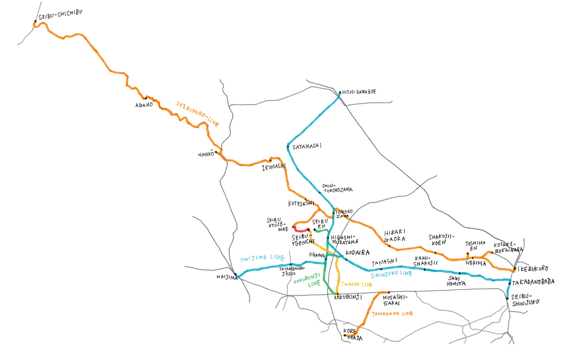 EIBU RAILWAY MAP