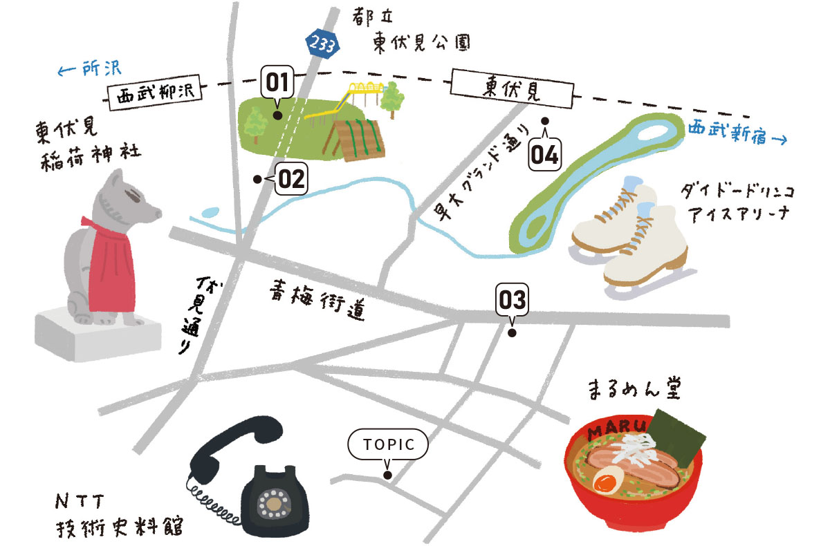 東伏見駅周辺