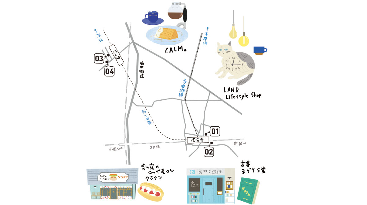 気持ちほんわか♡国分寺駅から恋がつく駅・恋ヶ窪へ。