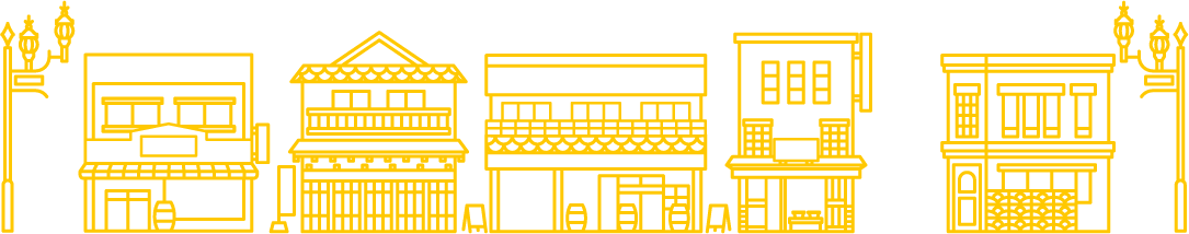イラスト:商店街
