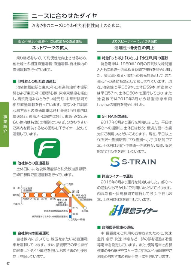 西武鉄道 会社要覧2023
